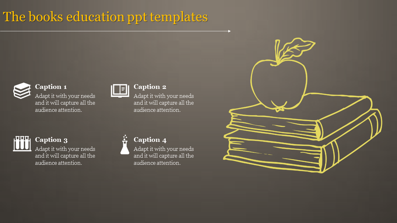 education ppt templates-The books education ppt templates
